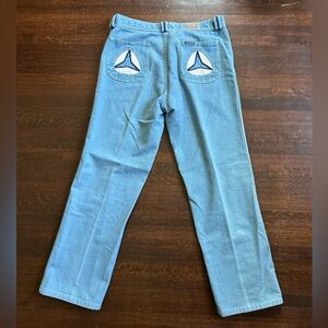 Vintage 1970s French Star The Mercedes jeans in excellent condition.
